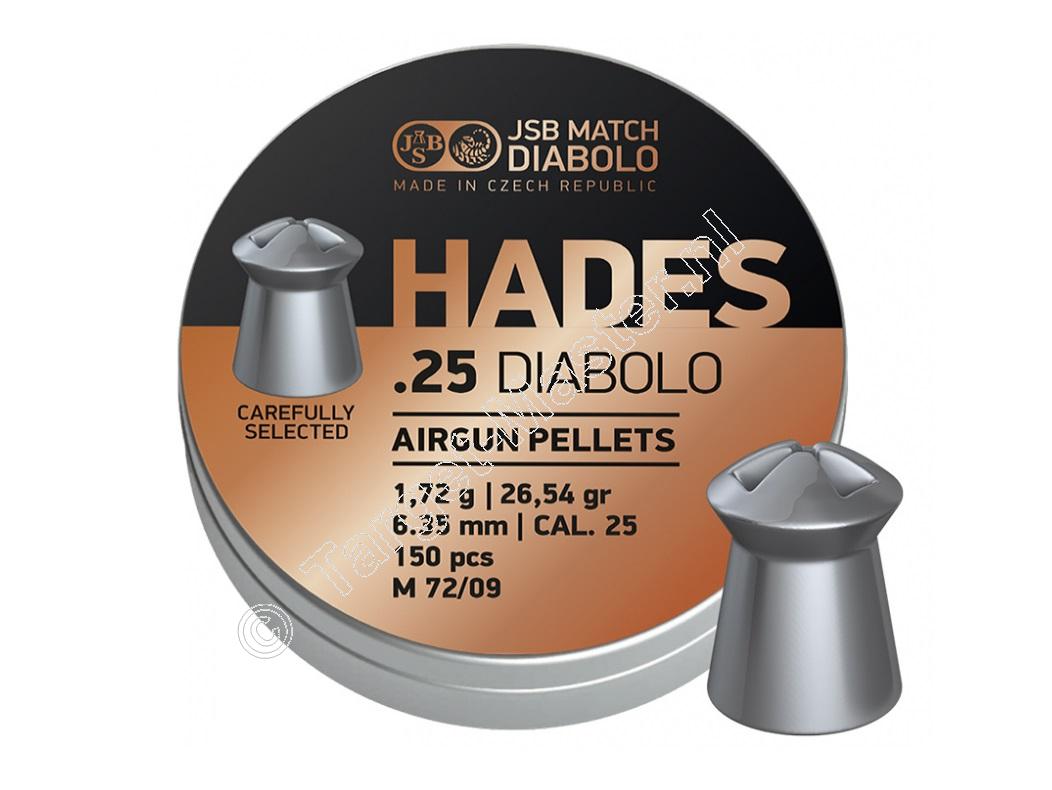 JSB Hades 6.35mm Airgun Pellets tin of 150